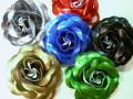 Flores pelo o broche colores material