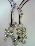 Collar largo angel fetiche y abalorios mayorista