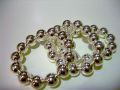 Pulsera bolas plateadas grandes mayorista