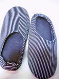 Zapatillas casa estampado rayas n-b mayorista